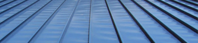 metal roof with ripples