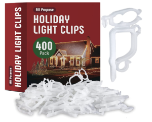 Holiday Light Clips for roof shingles, siding and gutters