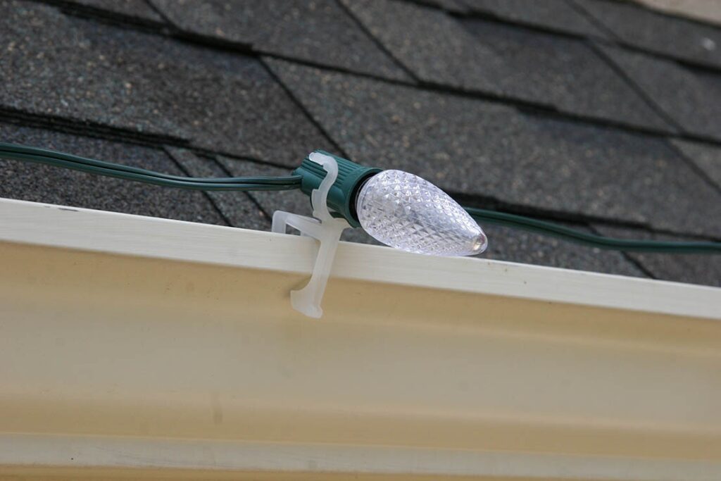 holiday light clips for your roof and gutters