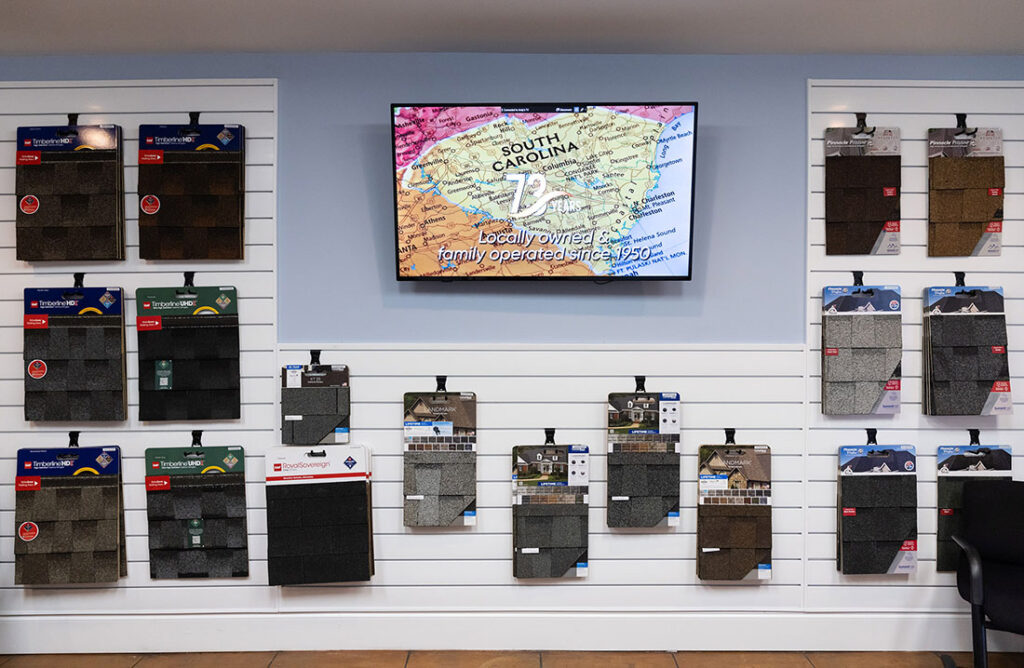 Clyde Nettles Roofing Showroom