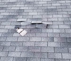 wind damaged roof shingles South Carolina