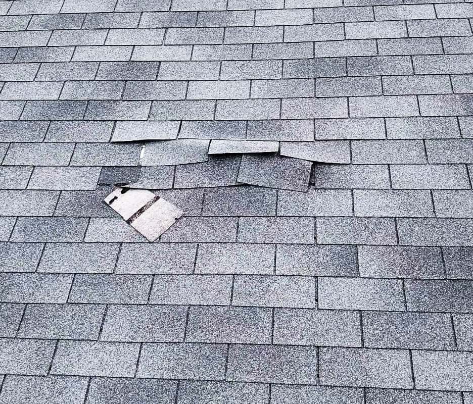 wind damaged roof shingles South Carolina
