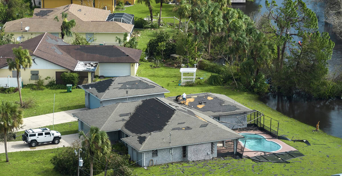 roof damage after summer storms